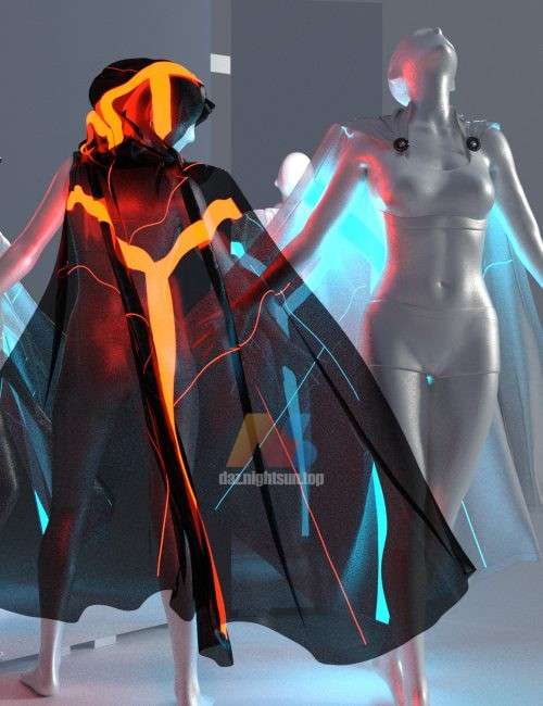 [daz服装] dForce SsC Knight Cloak for Genesis 3 and 8