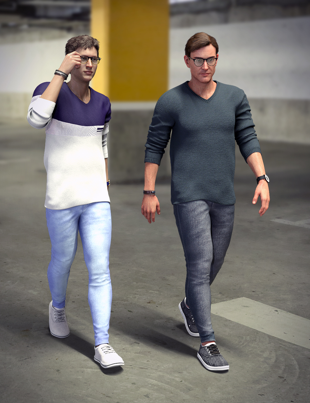 [daz服装] Metropolitan Fashion for Genesis 8.1 Males-DAZ爱好者