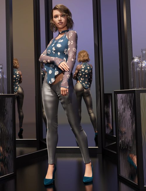 [daz服装] Urban Glam Outfit for Genesis 8 and 8.1 Females-DAZ爱好者