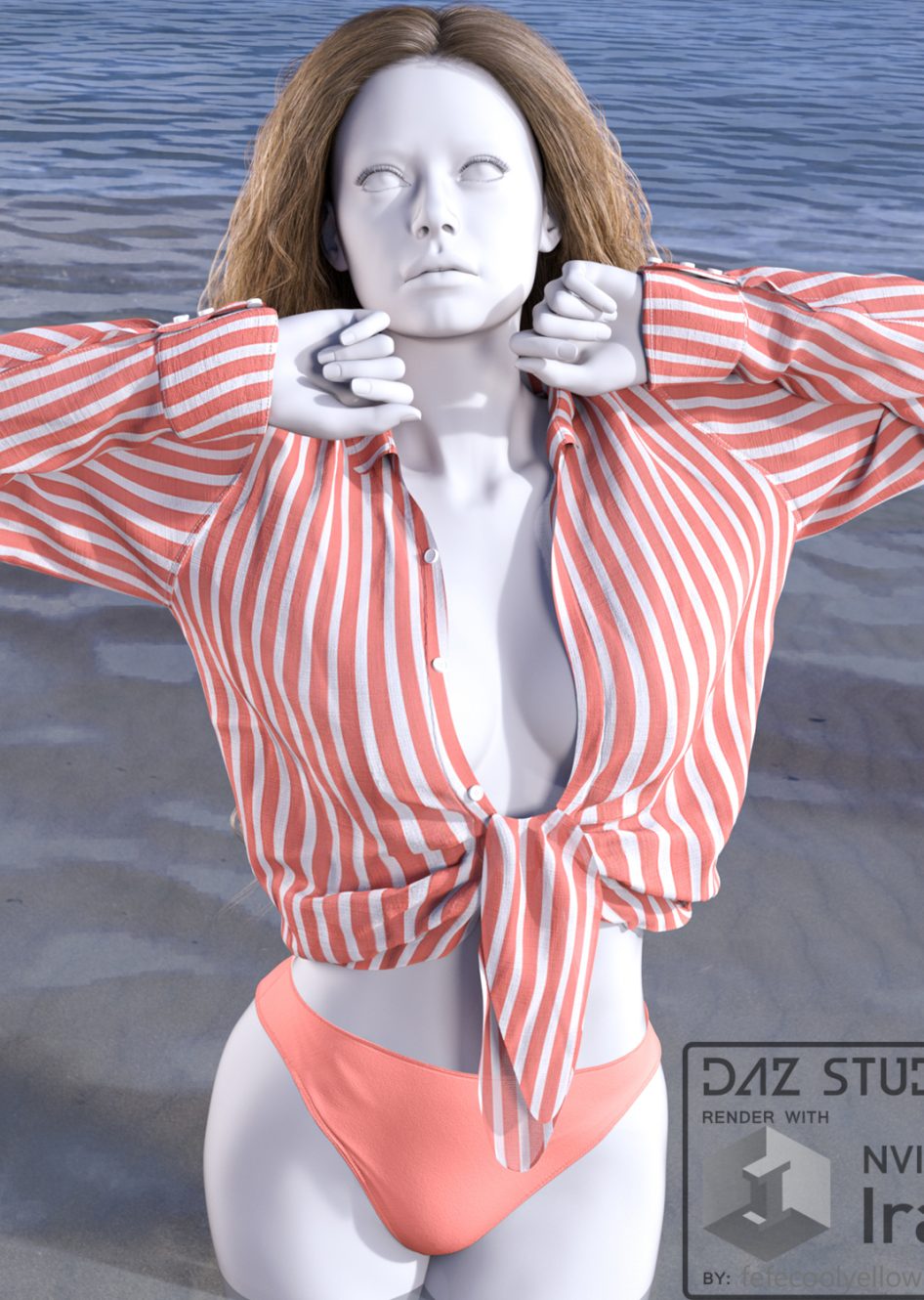 [daz服装] Hot Day dForce outfit for Genesis 8 Female Genesis 8.1 Females-DAZ爱好者