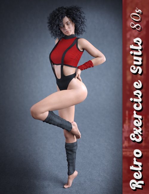 [daz服装] 80年代复古运动服-DAZ爱好者