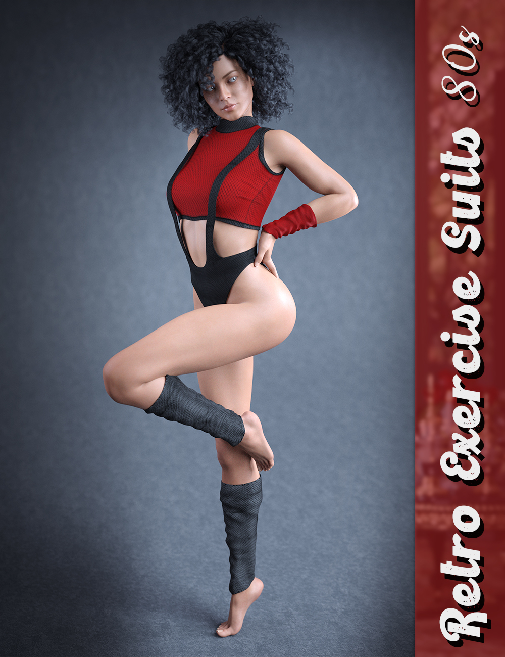 [daz服装] 80年代复古运动服-DAZ爱好者