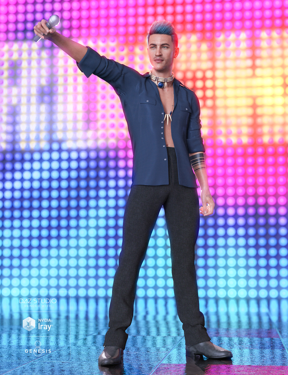 [daz服装] dForce Charming Rogue for Genesis 8 Male(s)