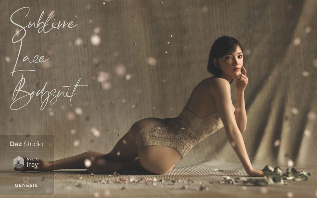 [daz服装] Sublime Lace Bodysuit For DS