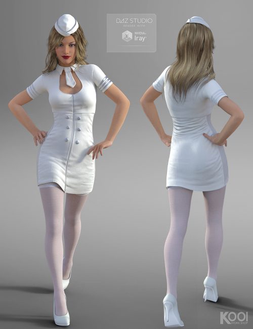 图片[4]-[daz服装] Flight Attendant for Genesis 3 Female(s)-DAZ爱好者