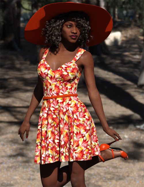 [daz服装] dForce Moira Outfit for Genesis 8 and 8.1 Females-DAZ爱好者