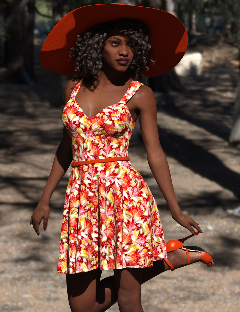 [daz服装] dForce Moira Outfit for Genesis 8 and 8.1 Females-DAZ爱好者