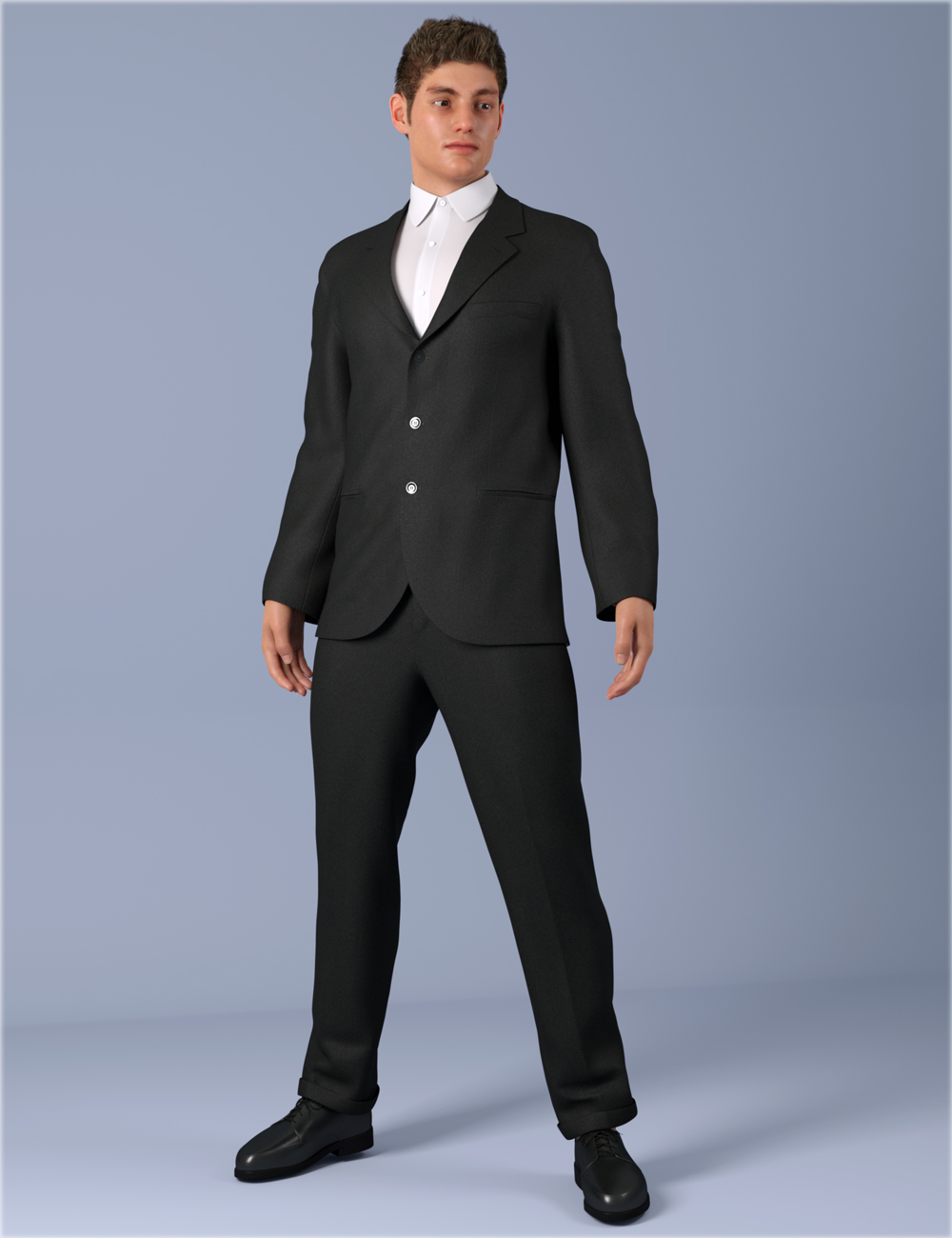 [daz服装] dForce HnC 3Button Suit Outfits for Genesis 8.1 Males-DAZ爱好者