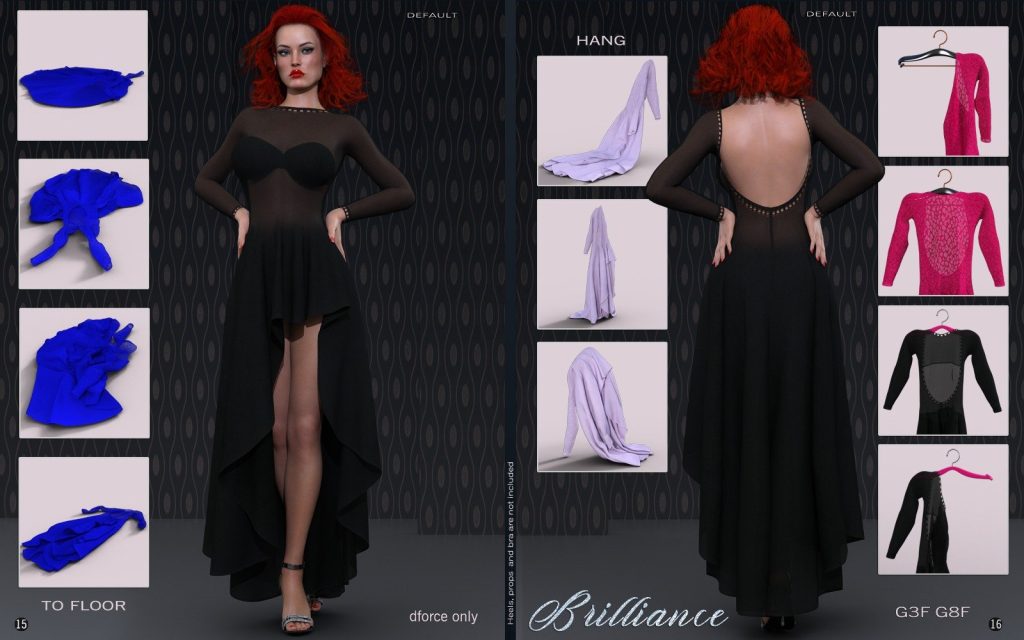 图片[2]-[daz服装] dforce only Haute Couture Brilliance G3F G8F-DAZ爱好者