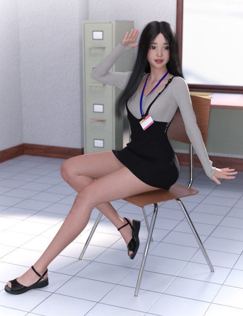 [daz服装] dForce Office Idle Clothing for Genesis 8 and 8.1 Females-DAZ爱好者