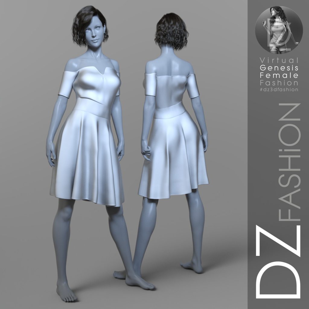 图片[2]-[daz服装] DZ Fashion dForce Dress 3 for Genesis 8-DAZ爱好者