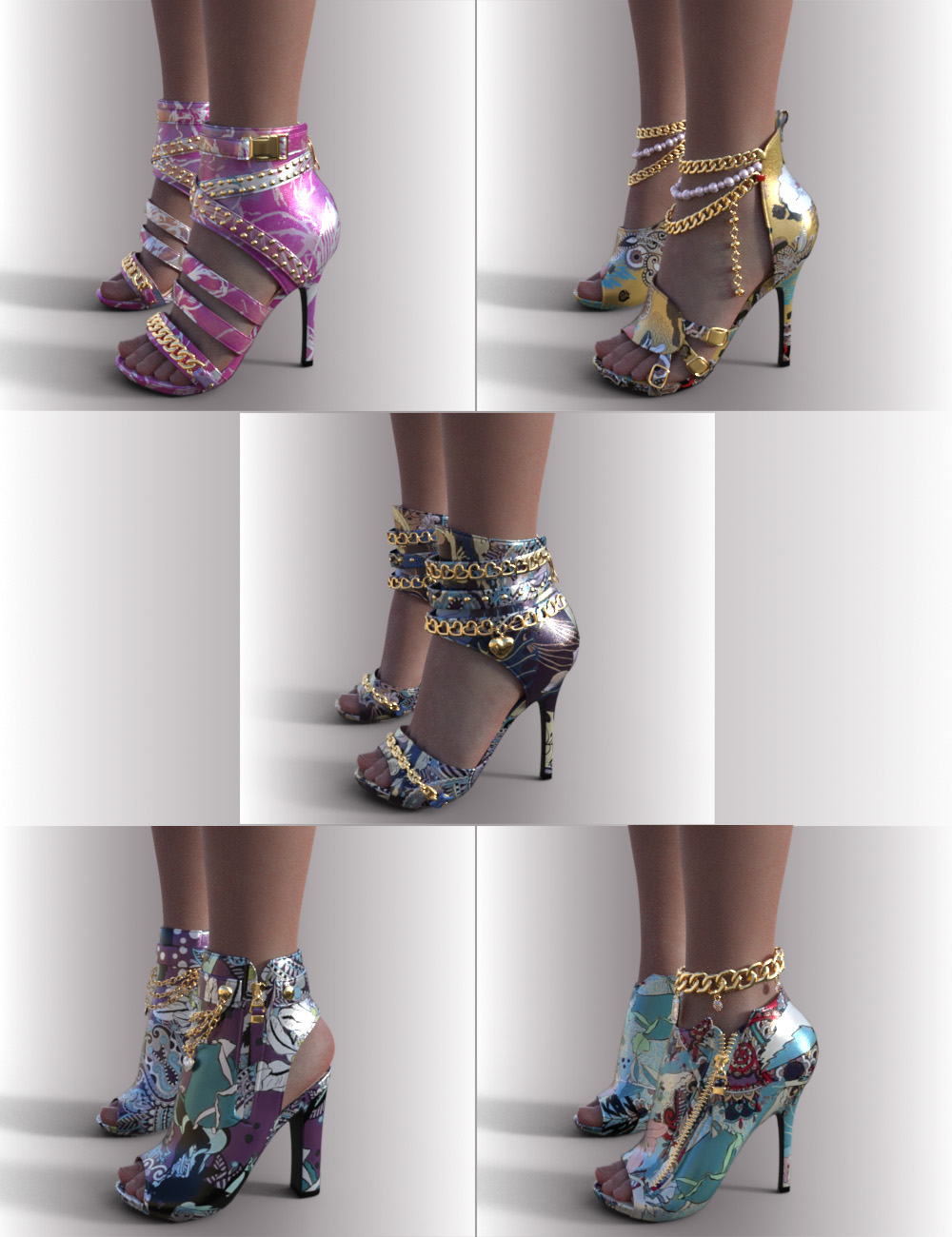 [daz服装] Shoes for Favorite Outfits for Genesis 8 and 8.1 Females
