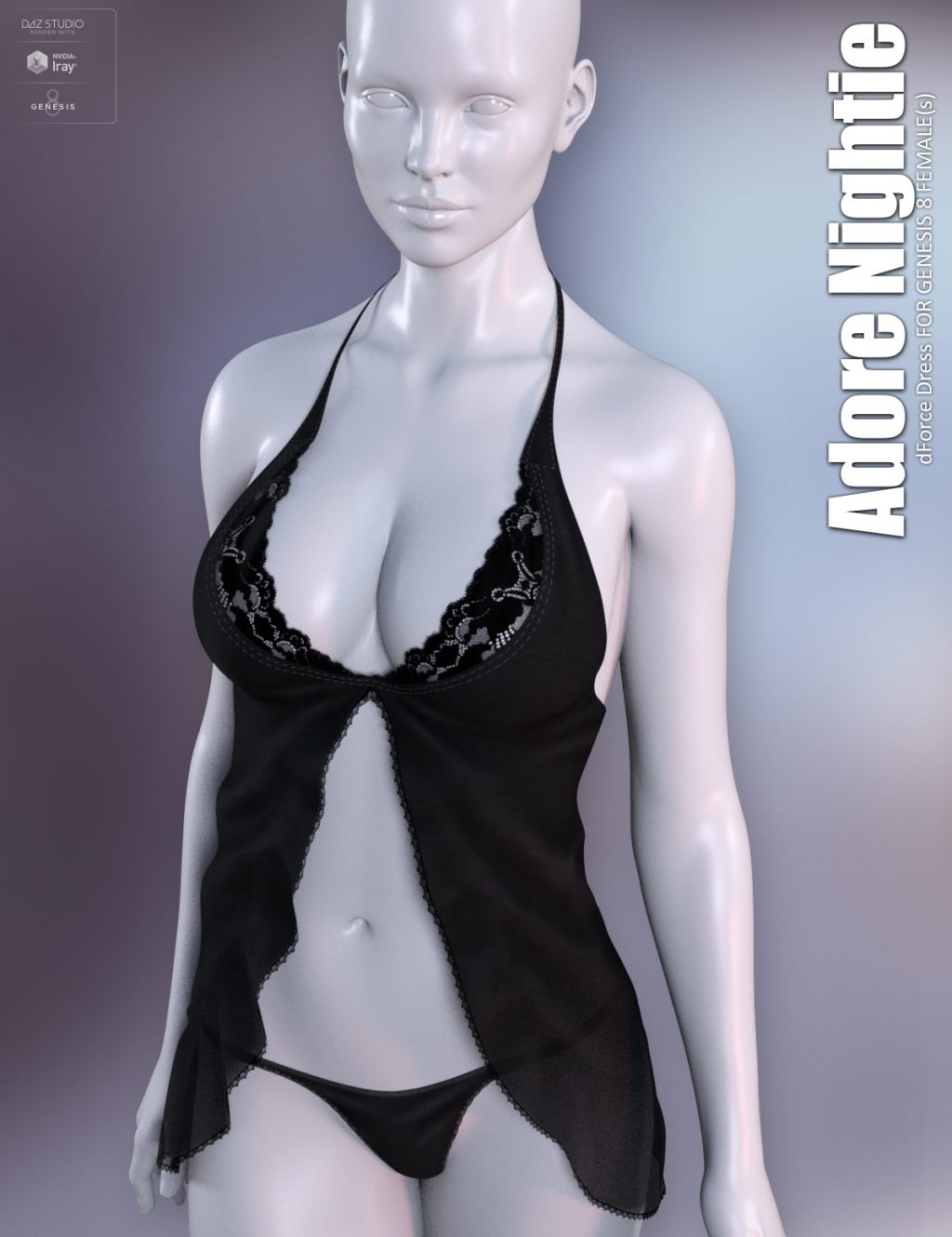 [daz服装] dForce Adore Nightie for Genesis 8 Females-DAZ爱好者