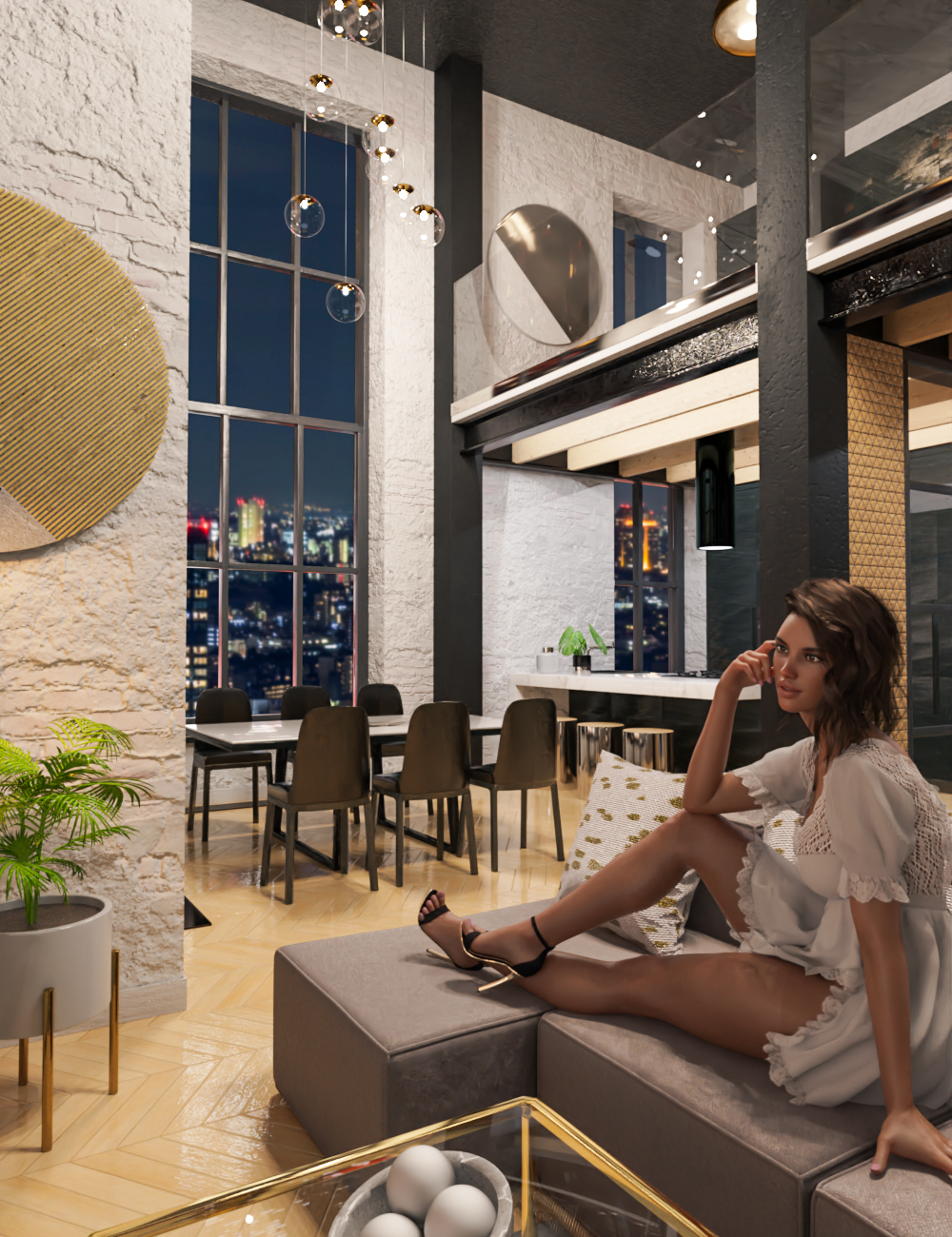 [daz场景] M8 曼哈顿的豪华公寓-DAZ爱好者