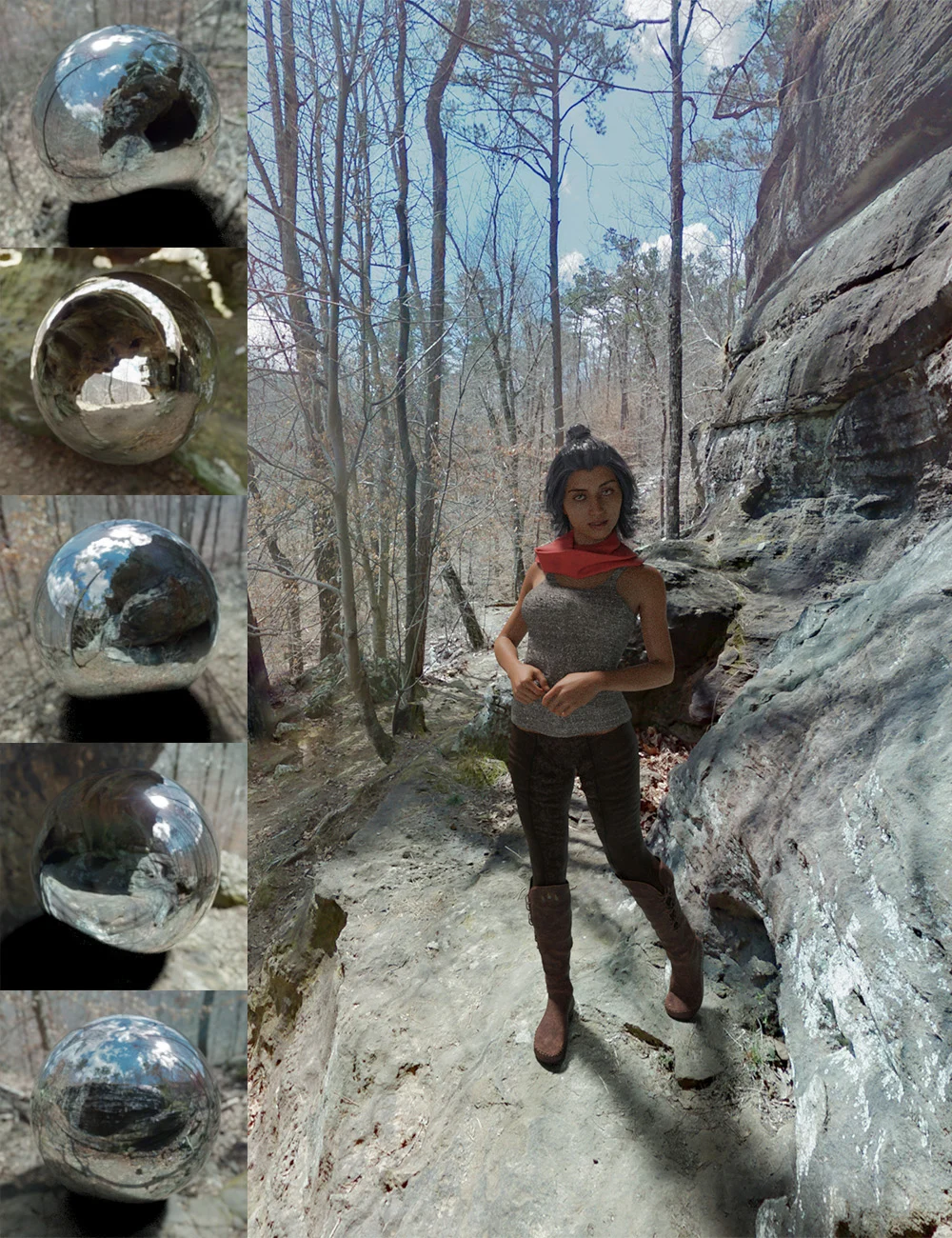 [daz场景] Orestes Iray HDRI 环境-高山悬崖-DAZ爱好者