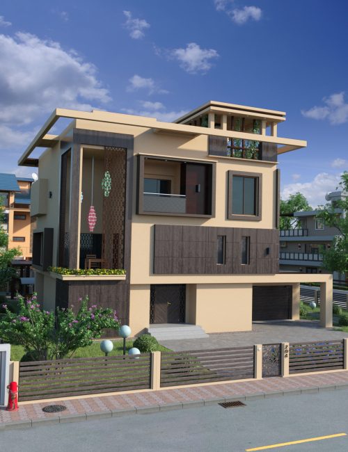 [daz场景] 现代风格的房屋 3-DAZ爱好者