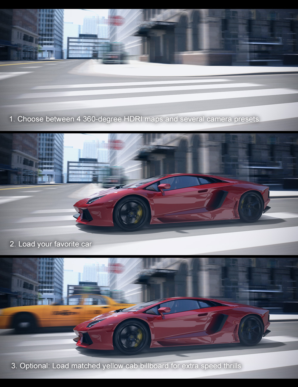 [daz场景] Getaway - HDRIs and Billboards