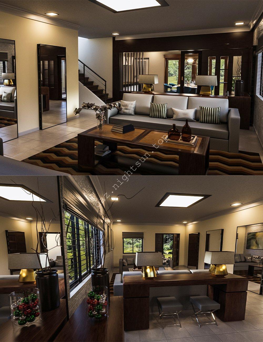 [daz场景] Avil 客厅-DAZ爱好者