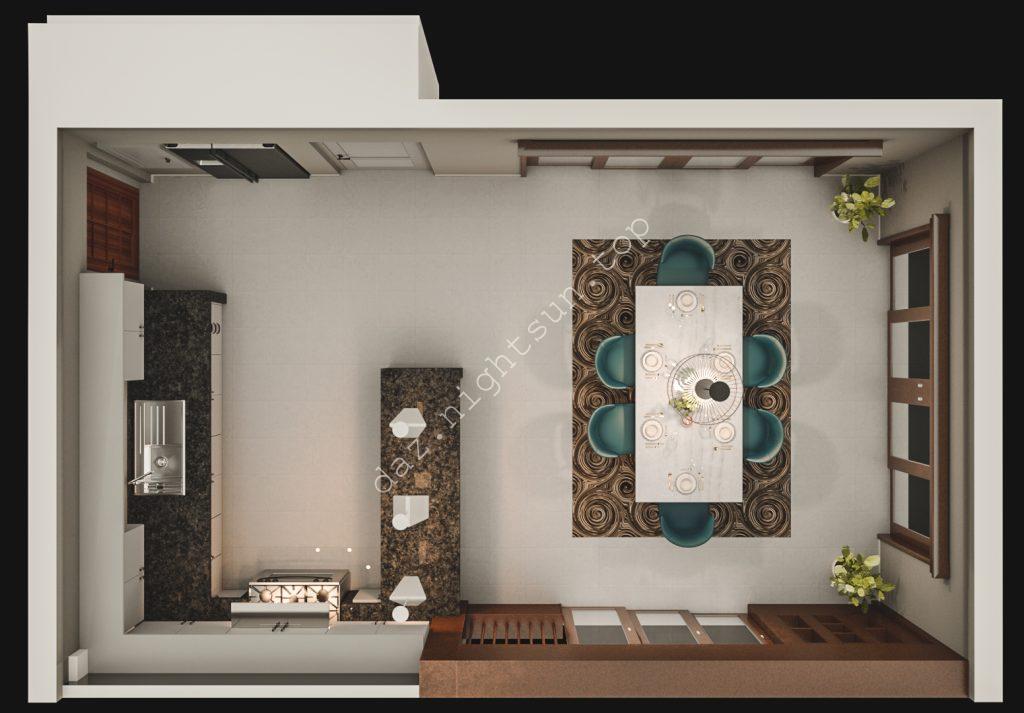 图片[2]-[daz场景] Avil Kitchen Dining Room-DAZ爱好者