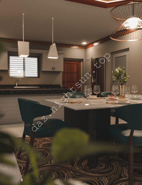 [daz场景] Avil Kitchen Dining Room-DAZ爱好者