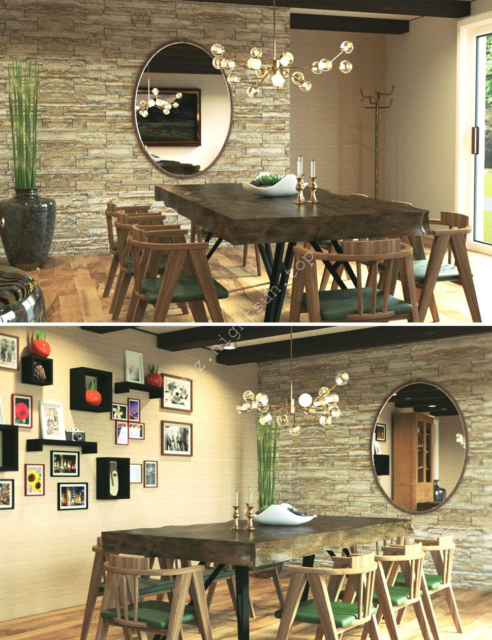 [daz场景] Serene Dining-DAZ爱好者