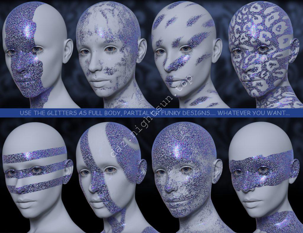 图片[4]-[daz材质] Full-Body Glitter Geoshells for Genesis 9-DAZ爱好者