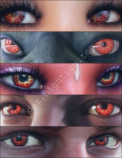 [daz材质] MMX Beautiful Eyes 10 for Genesis 3, 8, and 8.1-DAZ爱好者
