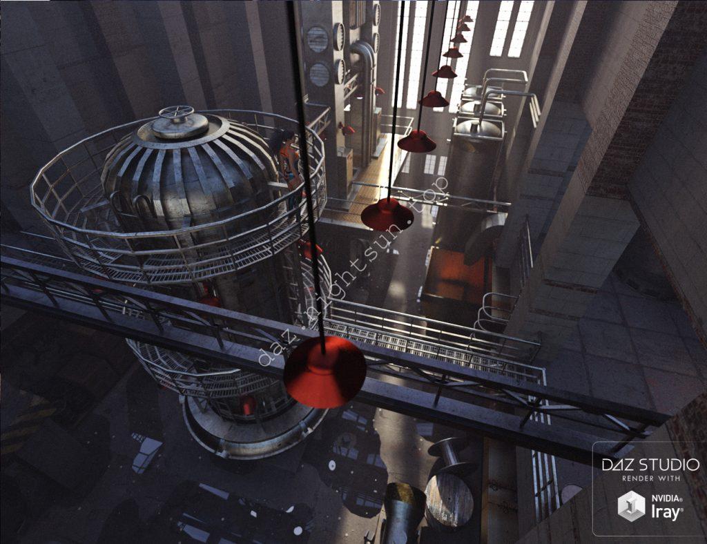 [daz场景] Abandoned Factory Floor-DAZ爱好者