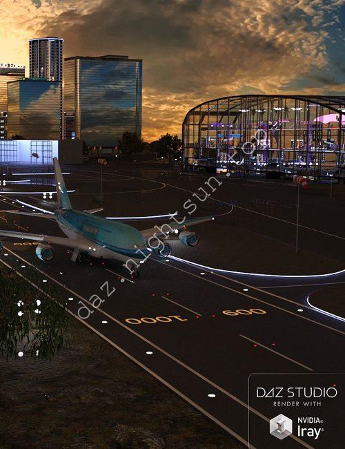 [daz场景] Airport Island – Airport-DAZ爱好者