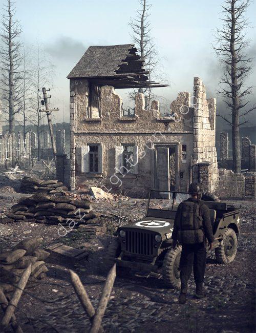 [daz场景] Battleground-DAZ爱好者