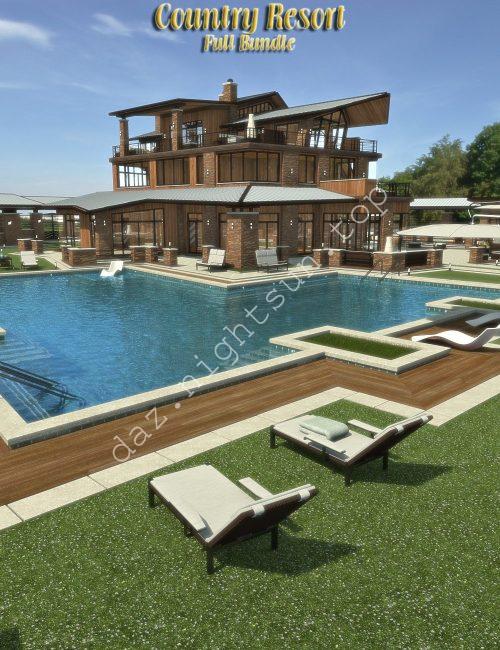 [daz场景] Country Resort – Bundle-DAZ爱好者