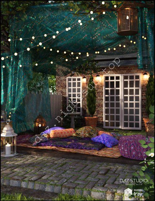 [daz场景] Boho Garden-DAZ爱好者