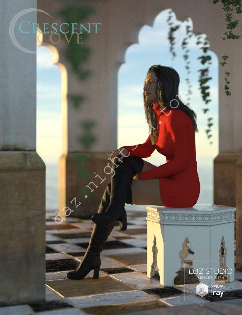 [daz场景] Crescent Cove-DAZ爱好者