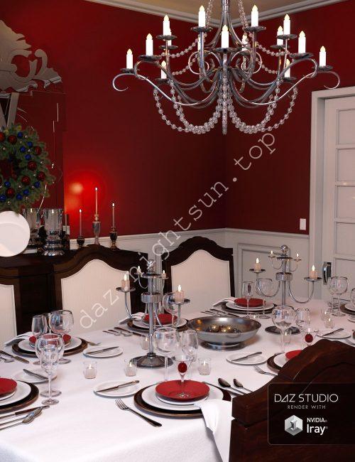 [daz场景] Christmas Dinner-DAZ爱好者