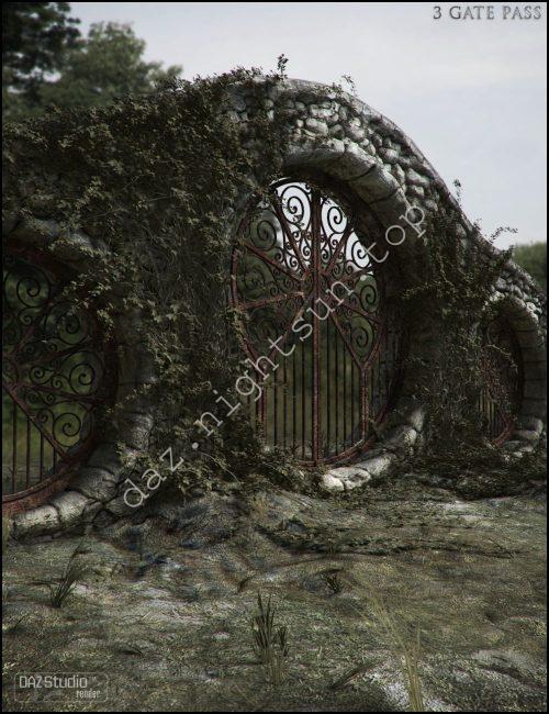 [daz场景] 3 Gate Pass-DAZ爱好者