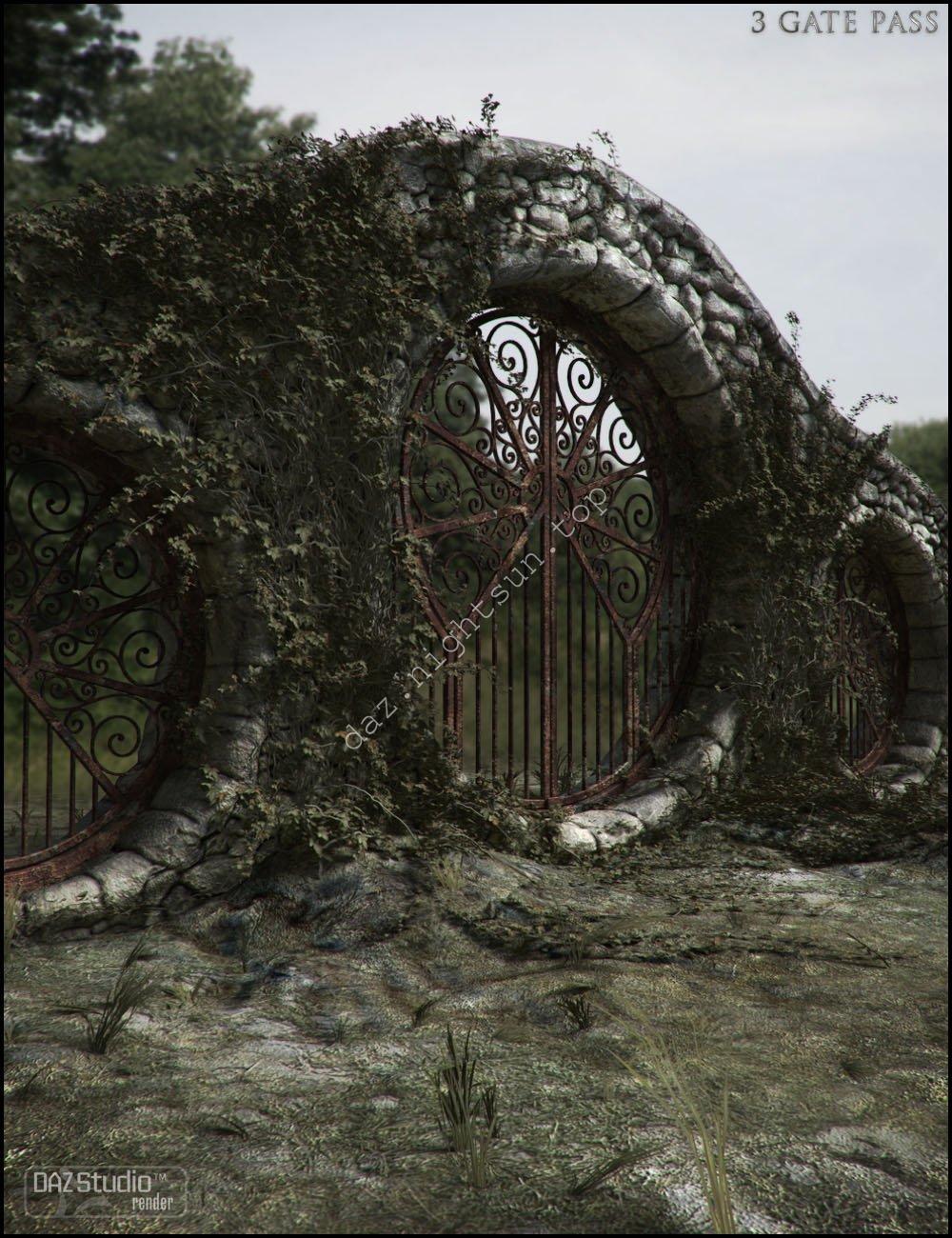 [daz场景] 3 Gate Pass-DAZ爱好者