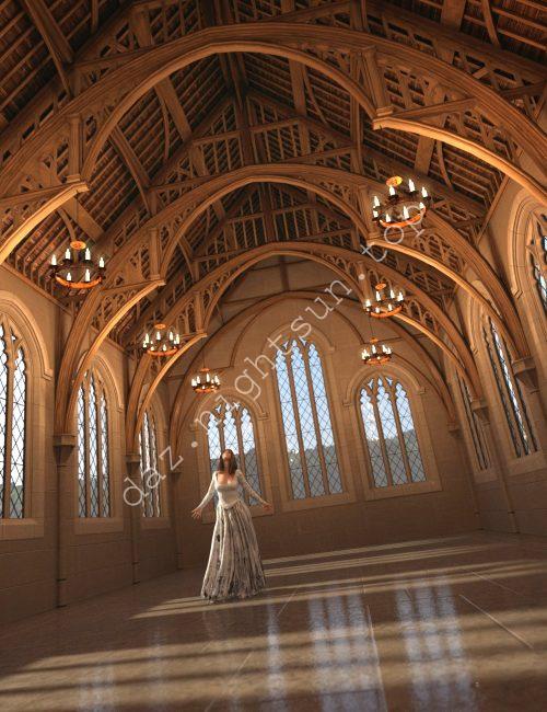 [daz场景] Ash Tree Hall-DAZ爱好者