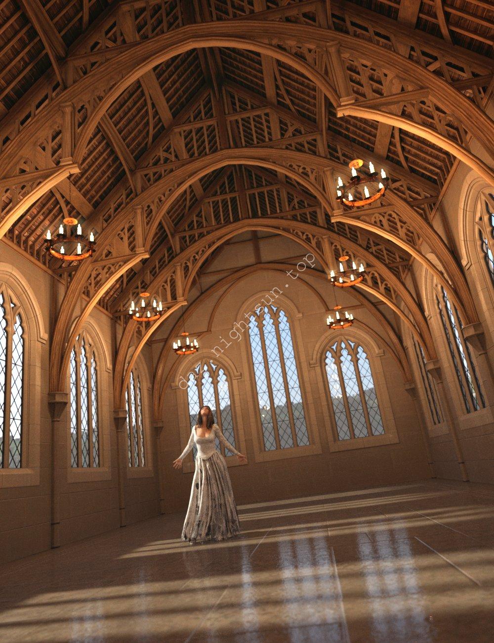 [daz场景] Ash Tree Hall-DAZ爱好者