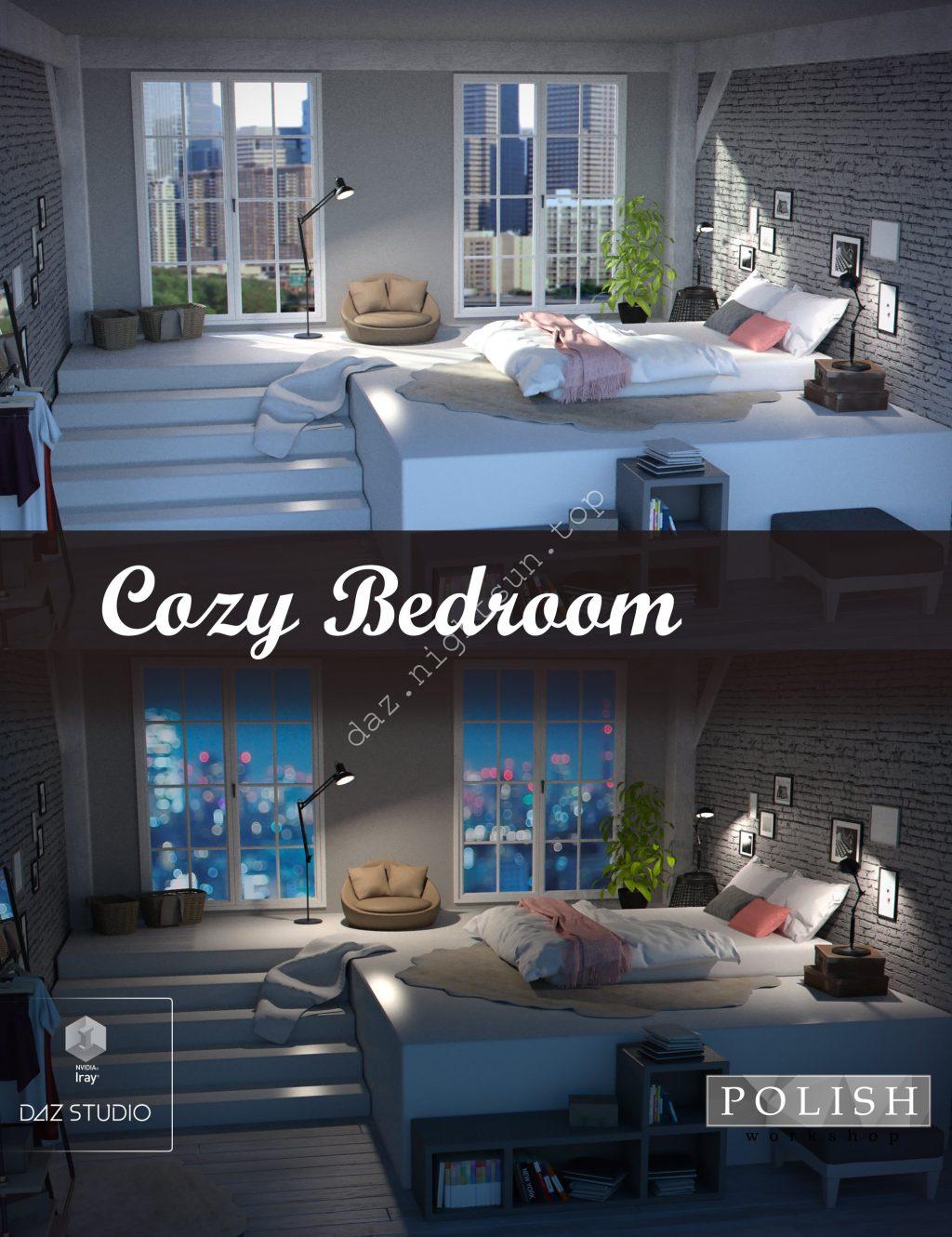 [daz场景] 舒适的卧室-DAZ爱好者