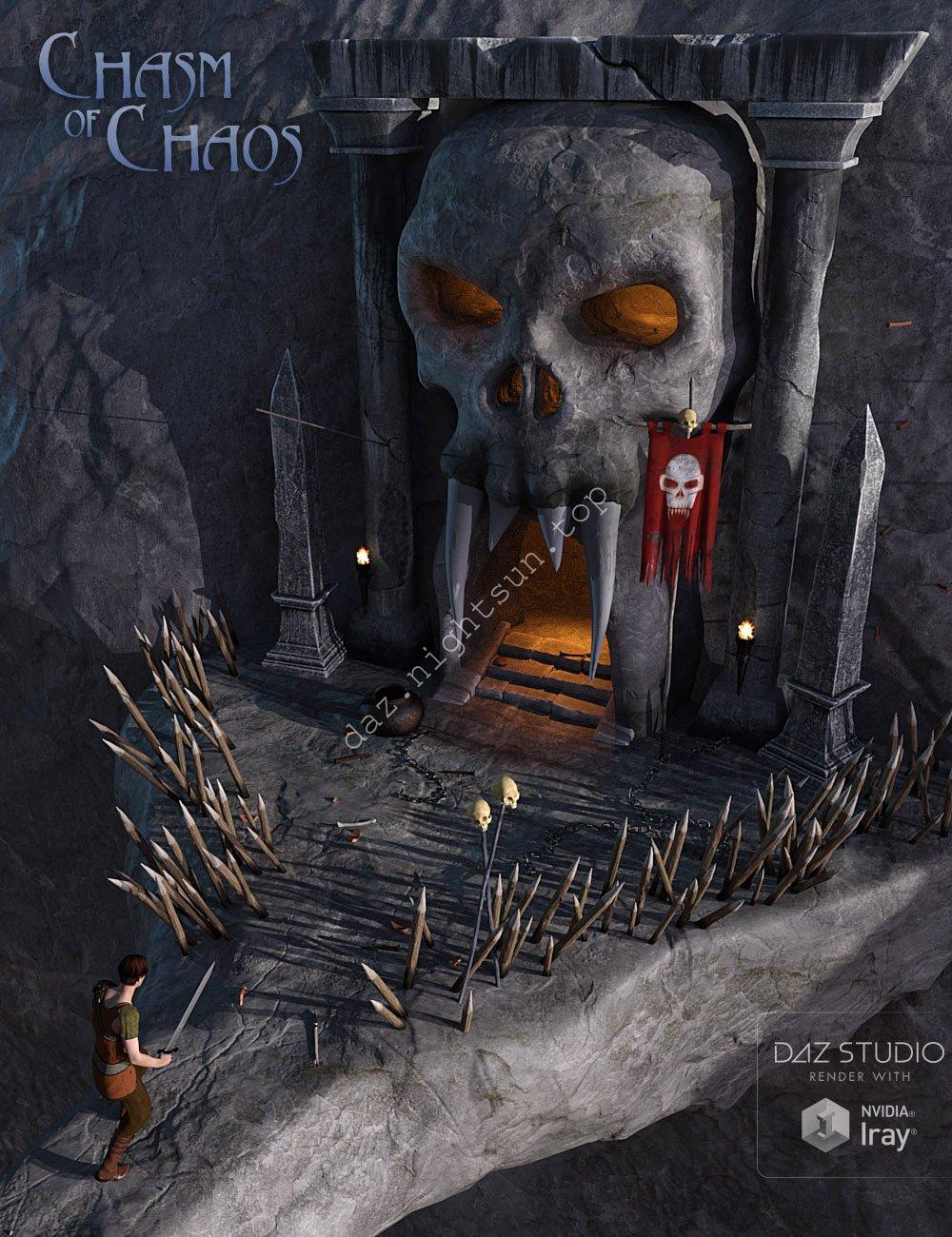 [daz场景] Chasm of Chaos Environment and HDRI-DAZ爱好者