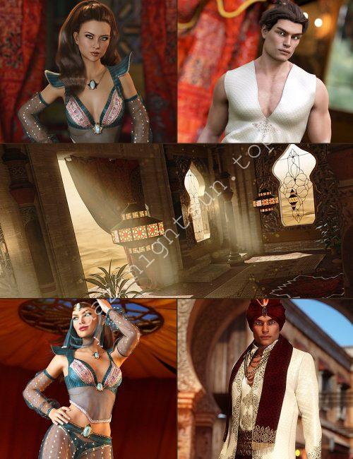 [daz场景] Arabian Royalty Bundle-DAZ爱好者