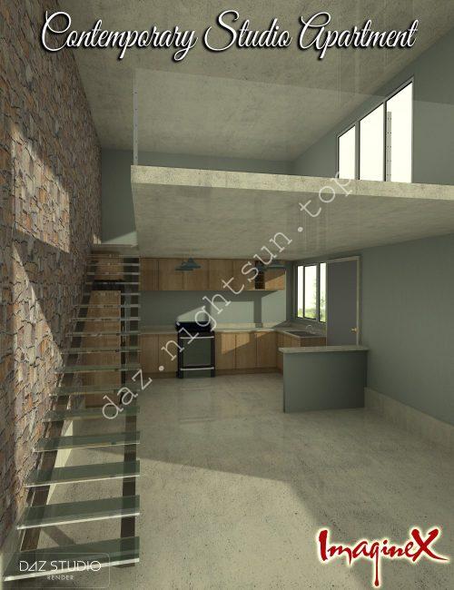 [daz场景] Contemporary Studio Apartment-DAZ爱好者