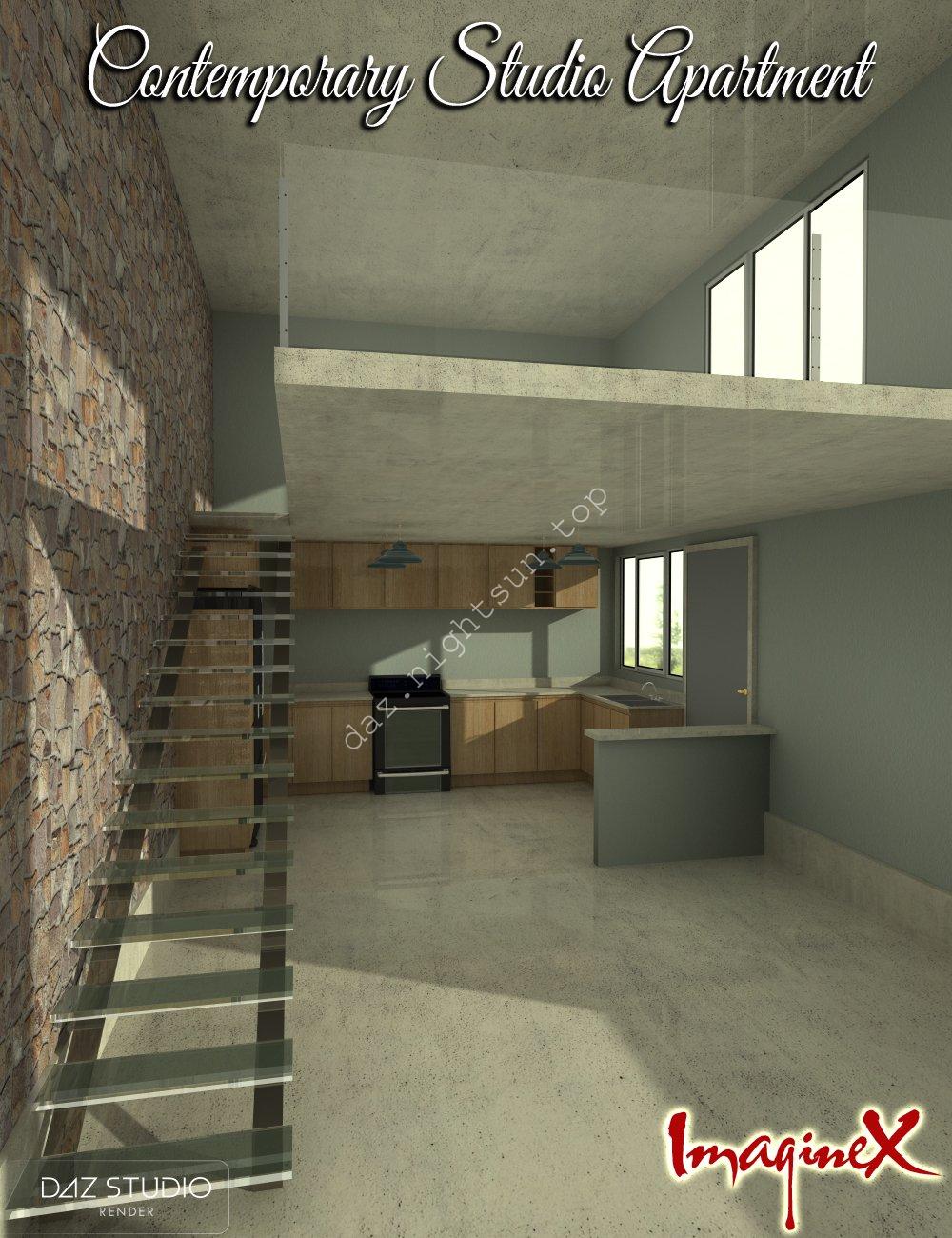 [daz场景] Contemporary Studio Apartment-DAZ爱好者