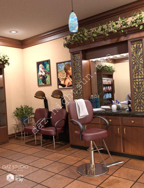 [daz场景] 露西尔发廊-DAZ爱好者