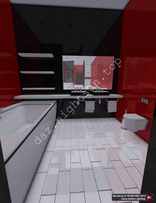 [daz场景] 克罗夫特公寓浴室-DAZ爱好者