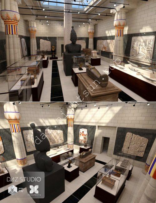 [daz场景] 古埃及展厅-DAZ爱好者