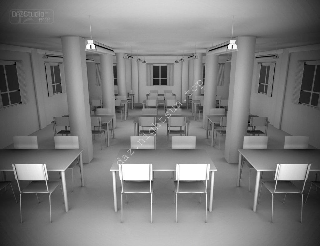 图片[2]-[daz场景] 自助餐厅用餐区-DAZ爱好者