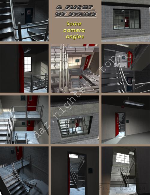 图片[2]-[daz场景] 楼梯间-DAZ爱好者