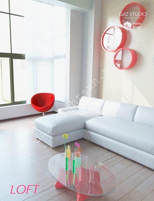 [daz场景] 当代的阁楼-DAZ爱好者