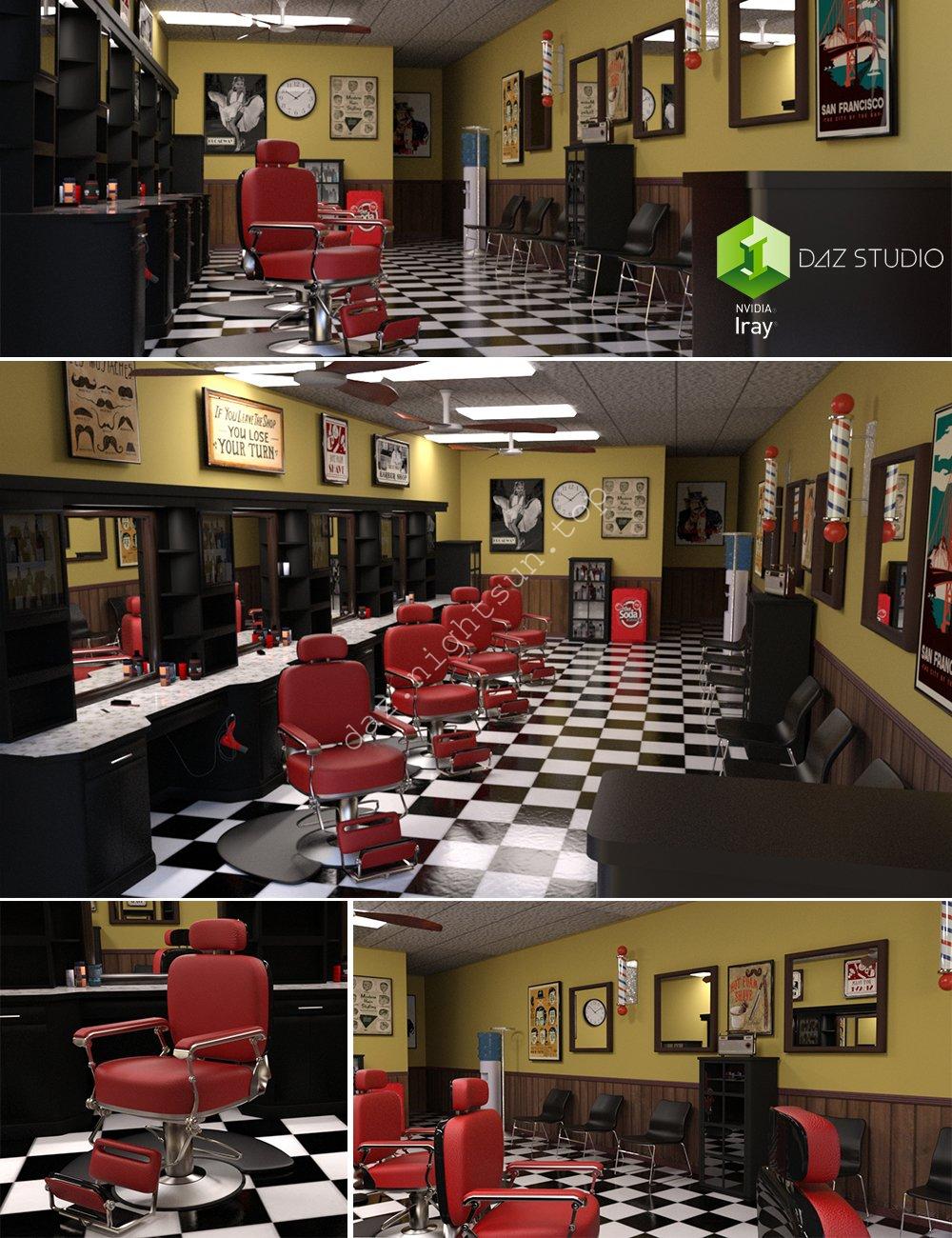 [daz场景] 理发店-DAZ爱好者